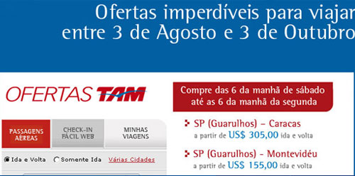 Ofertas TAM Ofertas TAM