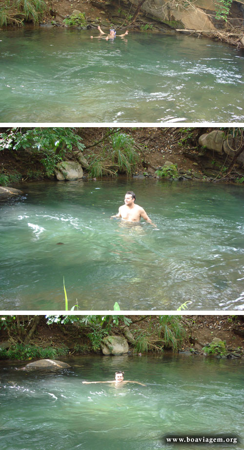 Eu nas águas quentes do Rio Quente