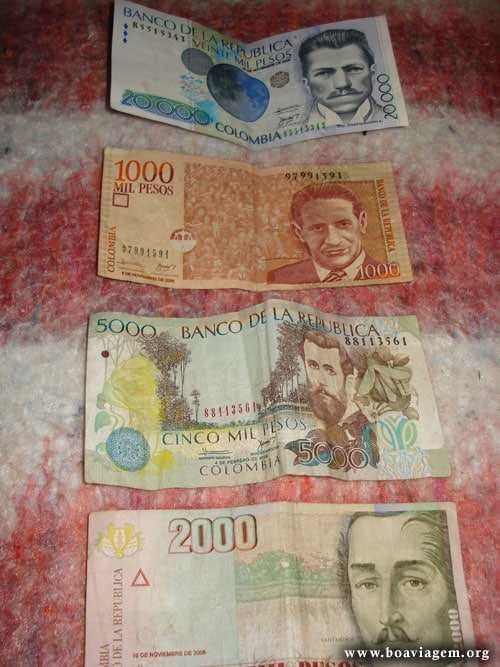 Pesos Colombianos - Primeiras Impressões