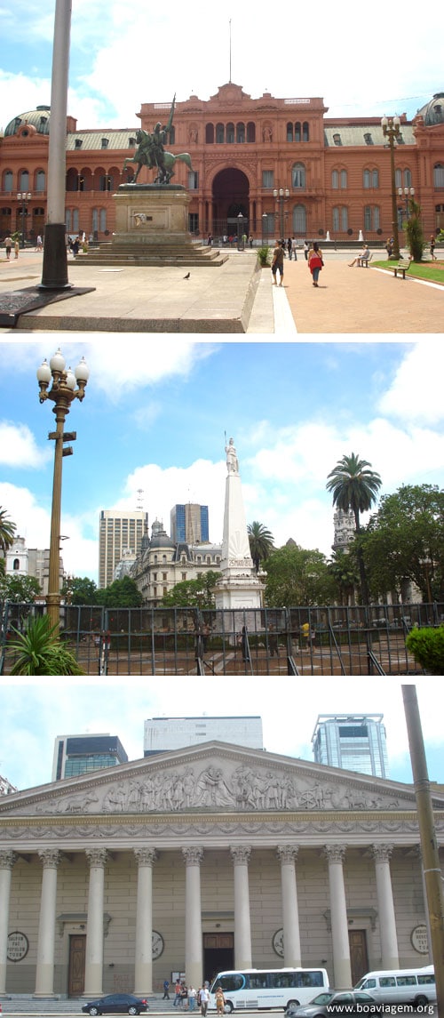 Praça de Maio - Casa Rosada, Catedral Metropolitana, Museu Histórico