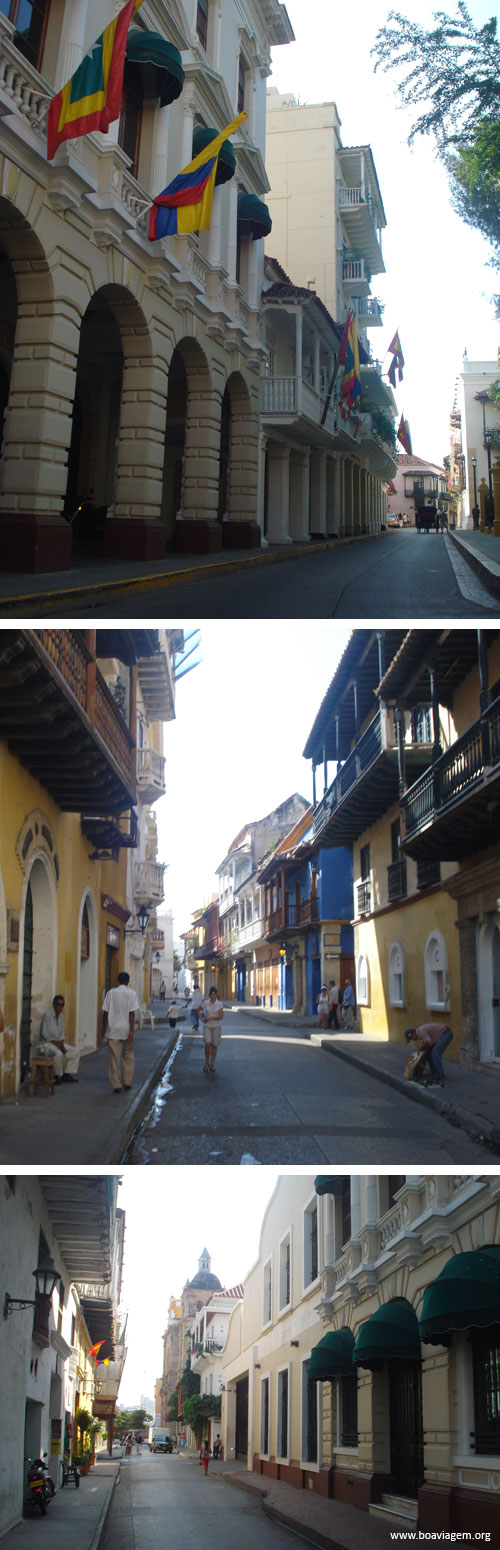 Beleza da cidade murada em Cartagena