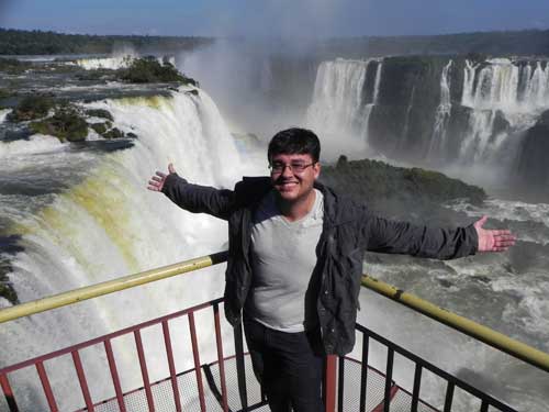 Luiz Jr. nas Cataratas Iguaçu - Parque Nacional do Iguaçu