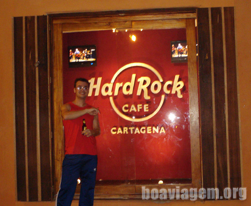 Hard Rock Cafe na cidade murada de Cartagena