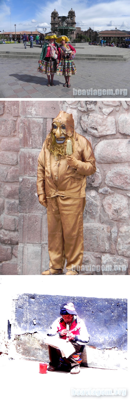 Mais pessoas típicas da cidade de Cuzco