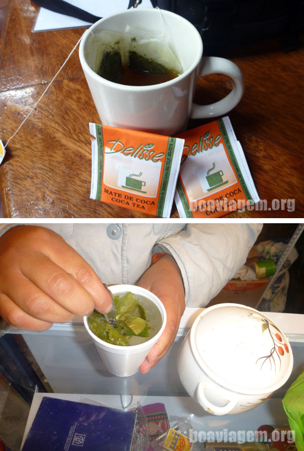 Chá de Coca utilizado nos Países Andinos