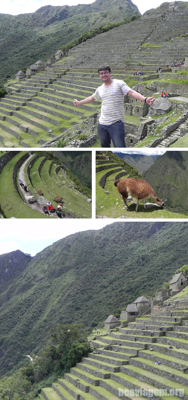 terraças em Machu Picchu