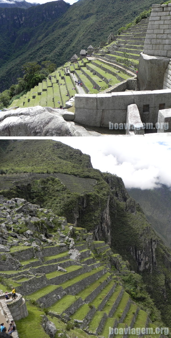 Terraças em Machu Picchu