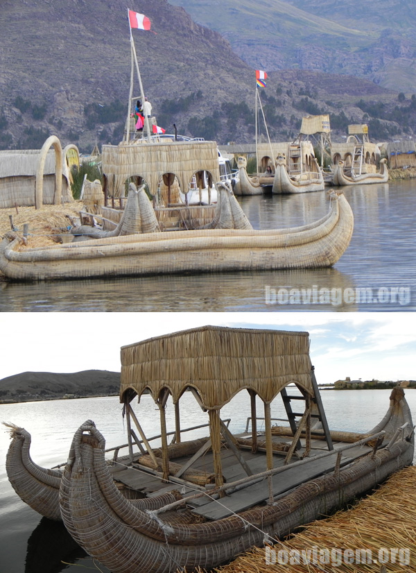 Embarcações utilizadas pelos nativos de Urus