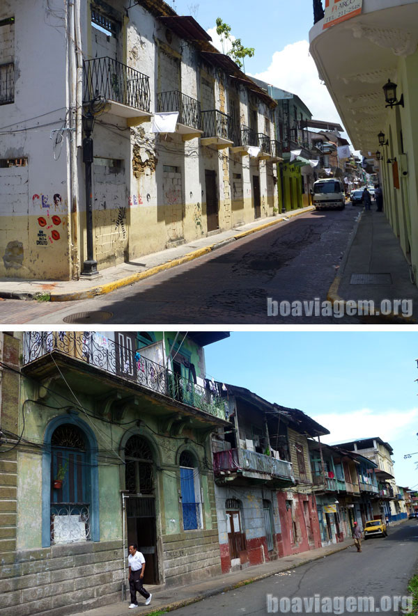 Ruas do centro do Panamá