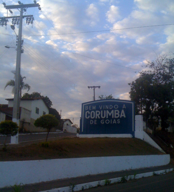 Chegando na cidade de Corumbá de Goiás