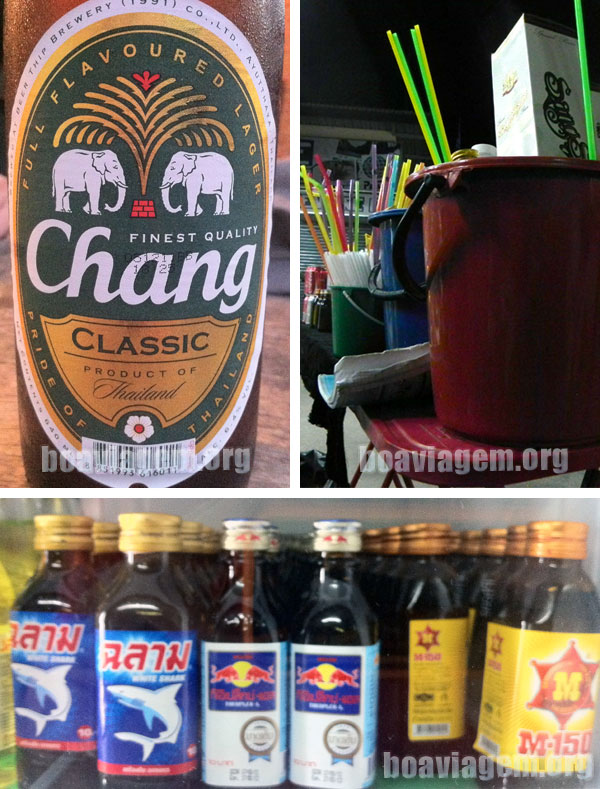 Algumas das bebidas tailandesas
