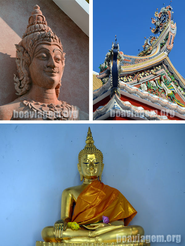 Riqueza de detalhes expostos pela religião predominante na Tailândia