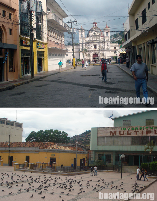 Igreja católica no centro da cidade de Tegucigalpa