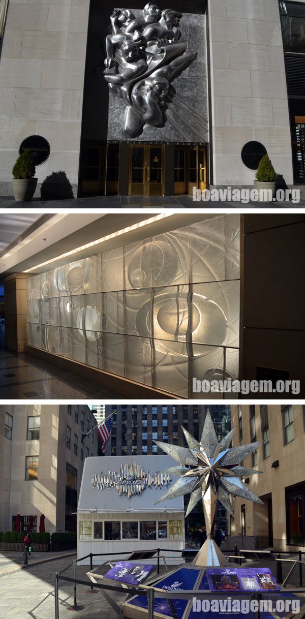 Detalhes da decoração e arquitetura do Rockefeller