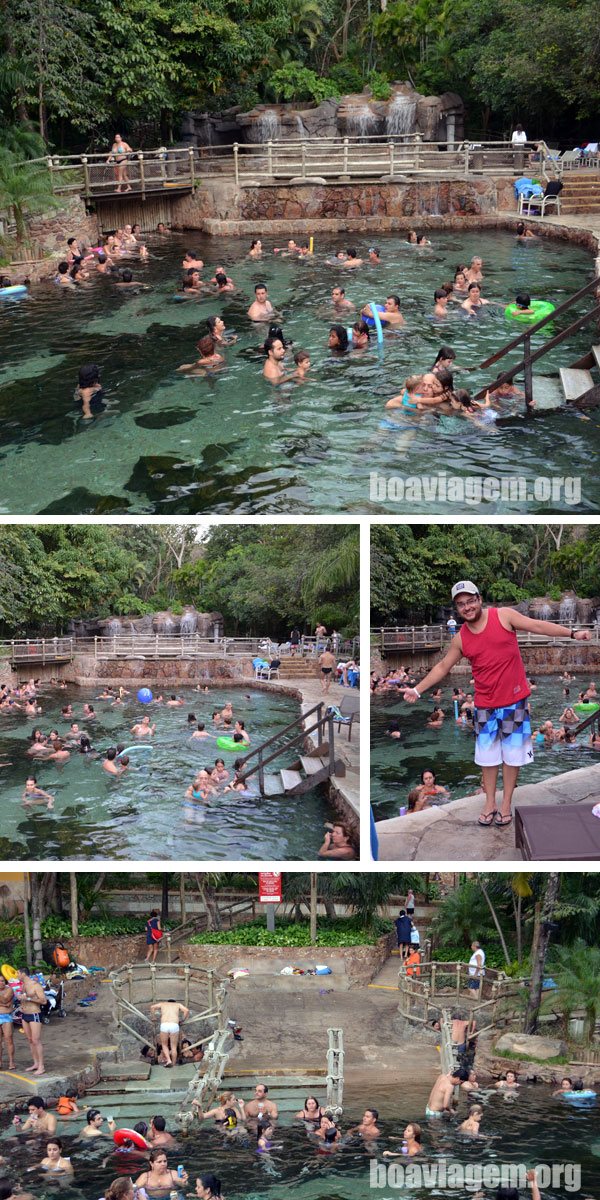 Uma das piscinas do Parque das Fontes e o Poço do Governador