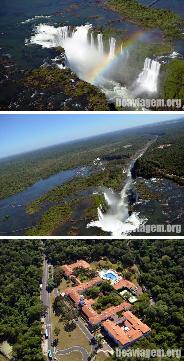 Vista aérea panorâmica do Parque Nacional do Iguaçu