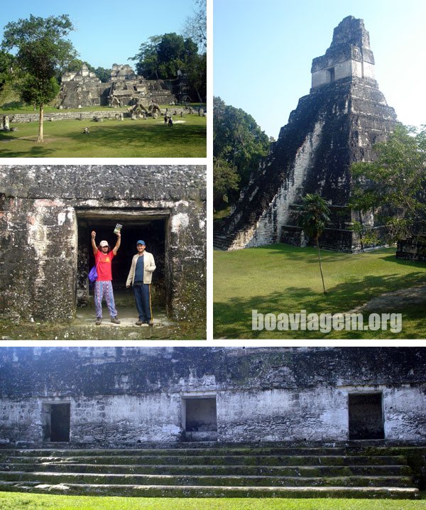 Algumas das ruínas maias de Tikal