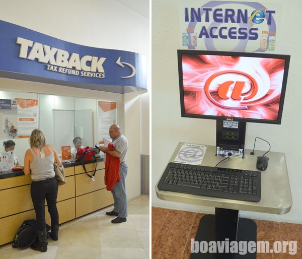Internet que aceita grana e o TaxBack de Cancun