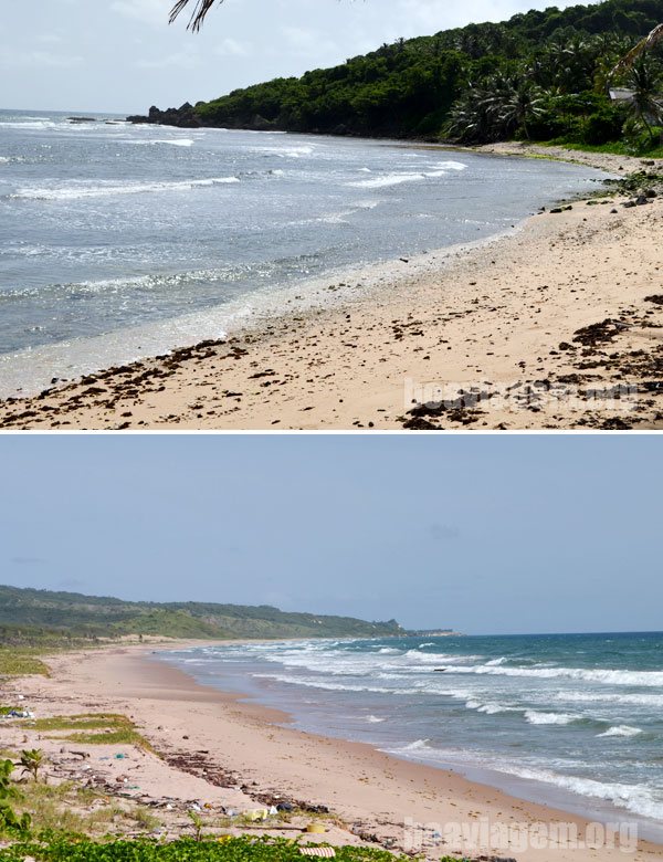 A beleza das praias desertas da Costa Leste de Barbados