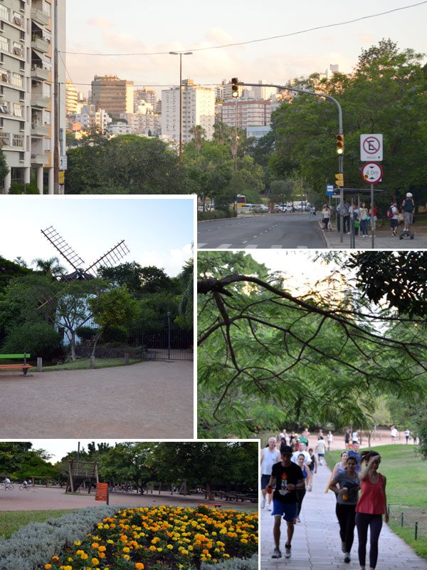 Fim de tarde no parcão de Porto Alegre