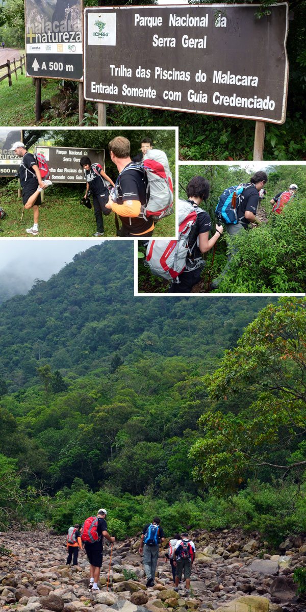 Início da trilha do Malacara no Parque Nacional da Serra Geral