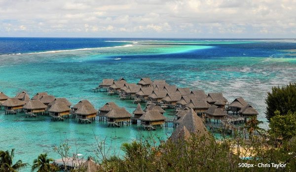 Papeetee, no Tahiti - outro lugar paradisíaco