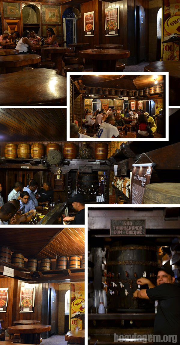 Visão geral do Bar do Cravinho, no centro histórico de Salvador