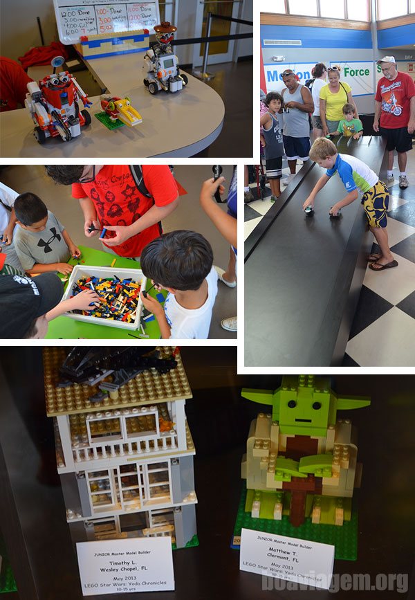 Lugar de interação entre os pequenos visitantes e o mundo Lego