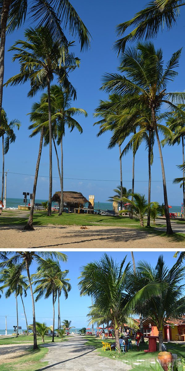 Com o belíssimo visual da praia de Maracaípe
