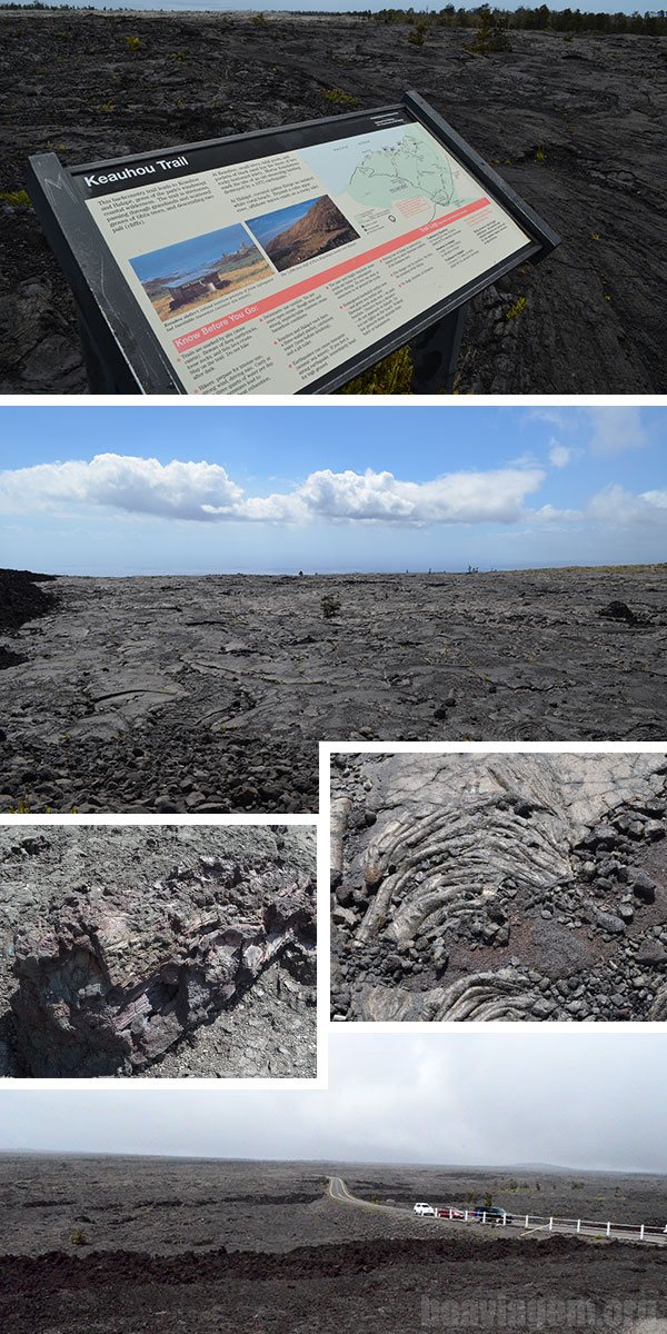 Trilha Keauhou e os caminhos de lava da Big Island