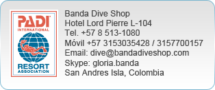 Banda Dive Shop em San Andrés