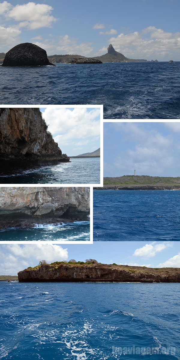 Navegando pelo azul intenso de Noronha até as Ilhas Secundárias
