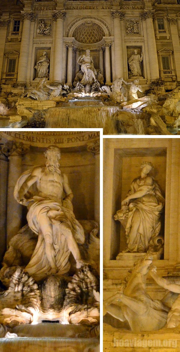Fontana de Trevi, uma das principais atrações de Roma