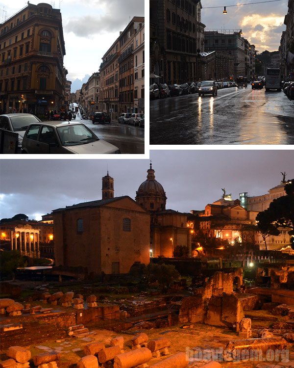 Caminhando e fotografando as belas ruas do centro de Roma