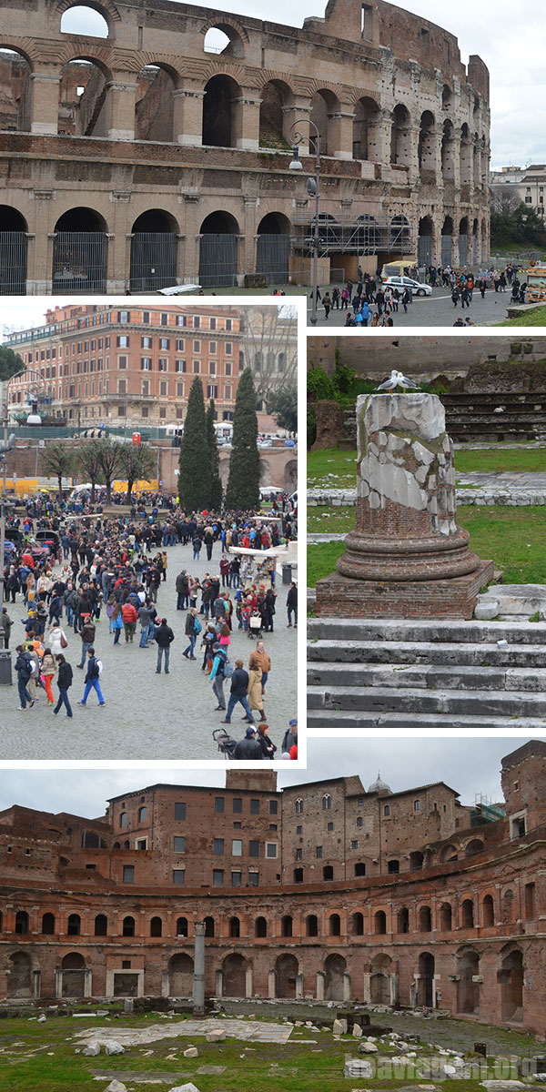 Caminhando desde o Coliseu até o Vaticano