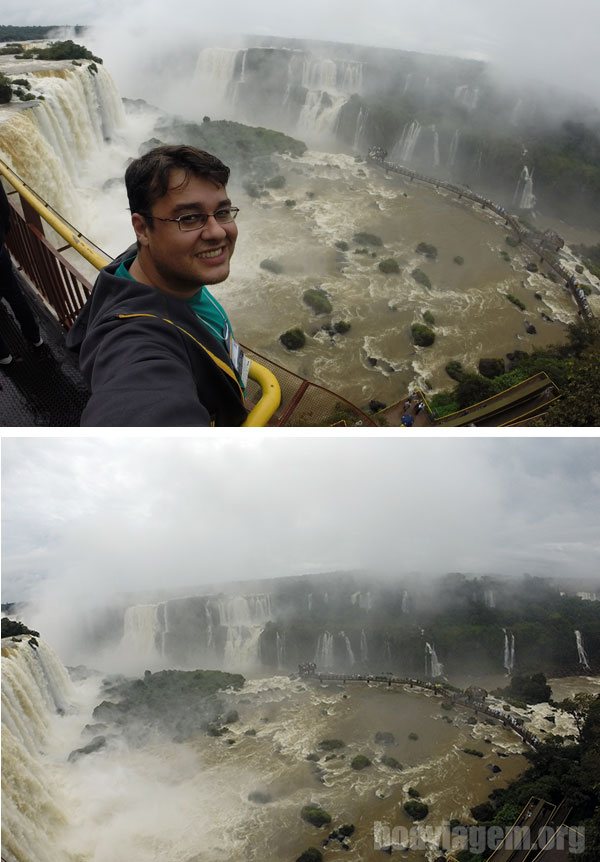 As Cataratas do Iguaçu no lado brasileiro