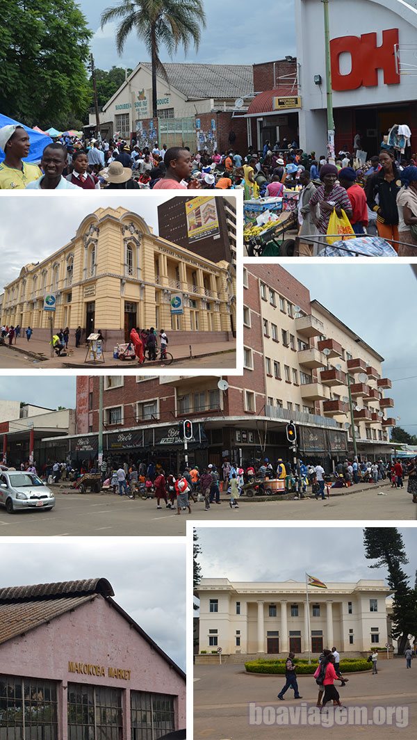 Edifícios no centro de Bulawayo
