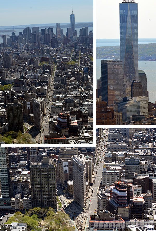Edifícios de Manhattan observados do topo do Empire State