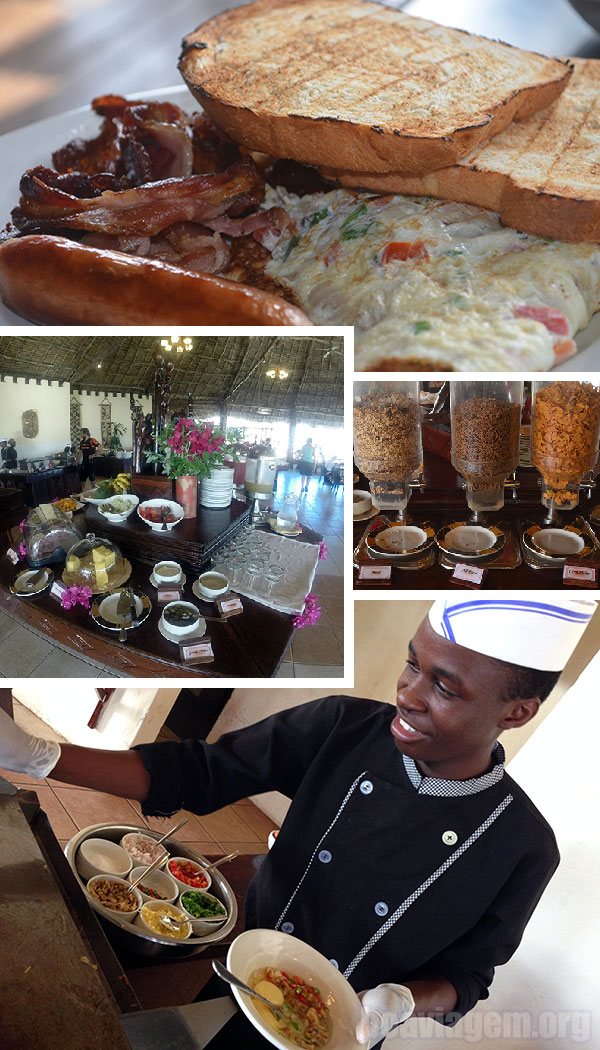 Explêndido café da manhã em Zanzibar