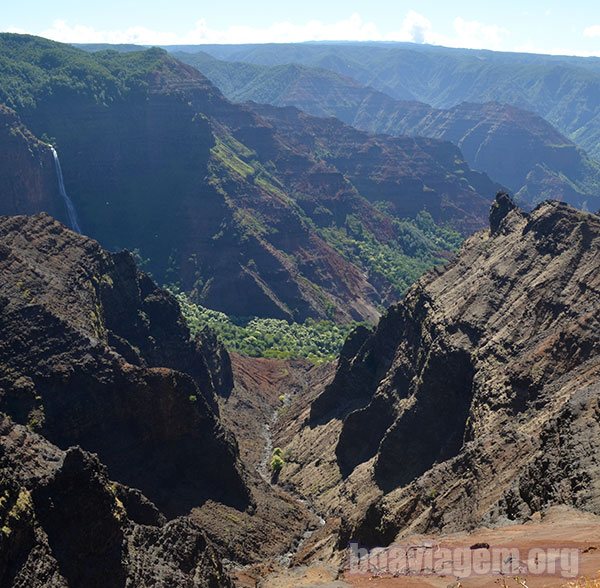No coração do Kauai está um dos Canyons mais lindos do planeta