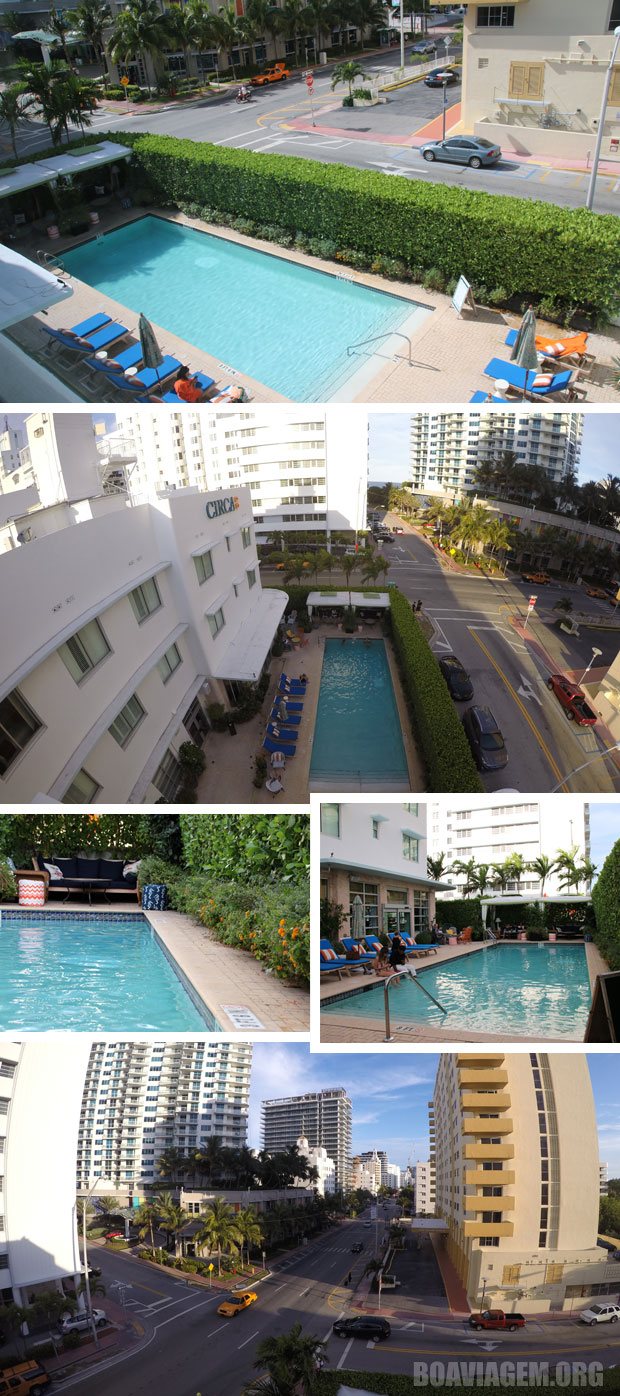 Piscina do Hotel Circa 39 em Miami Beach, Collins Av.