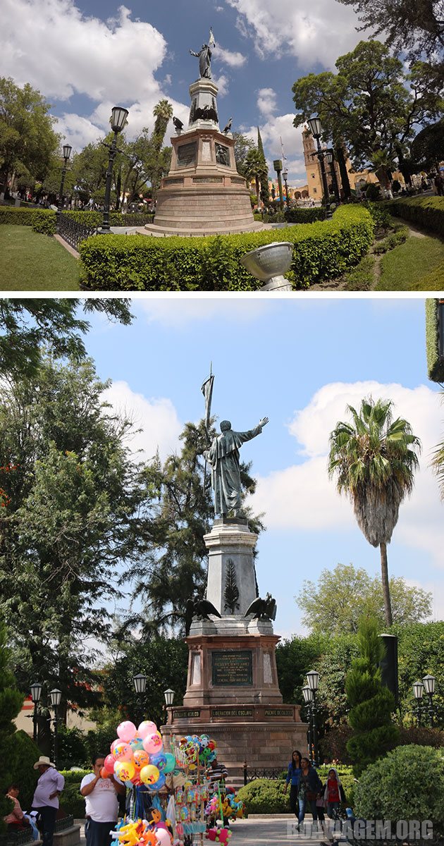 Estátua em homenagem ao pai da pátria mexicana: Miguel Hidalgo