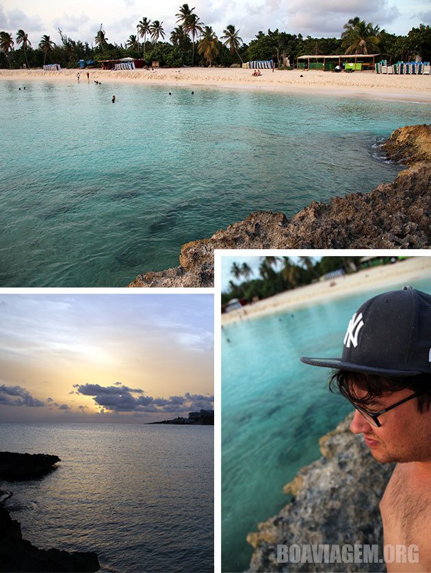 Final de dia em uma das praias mais incríveis do Caribe