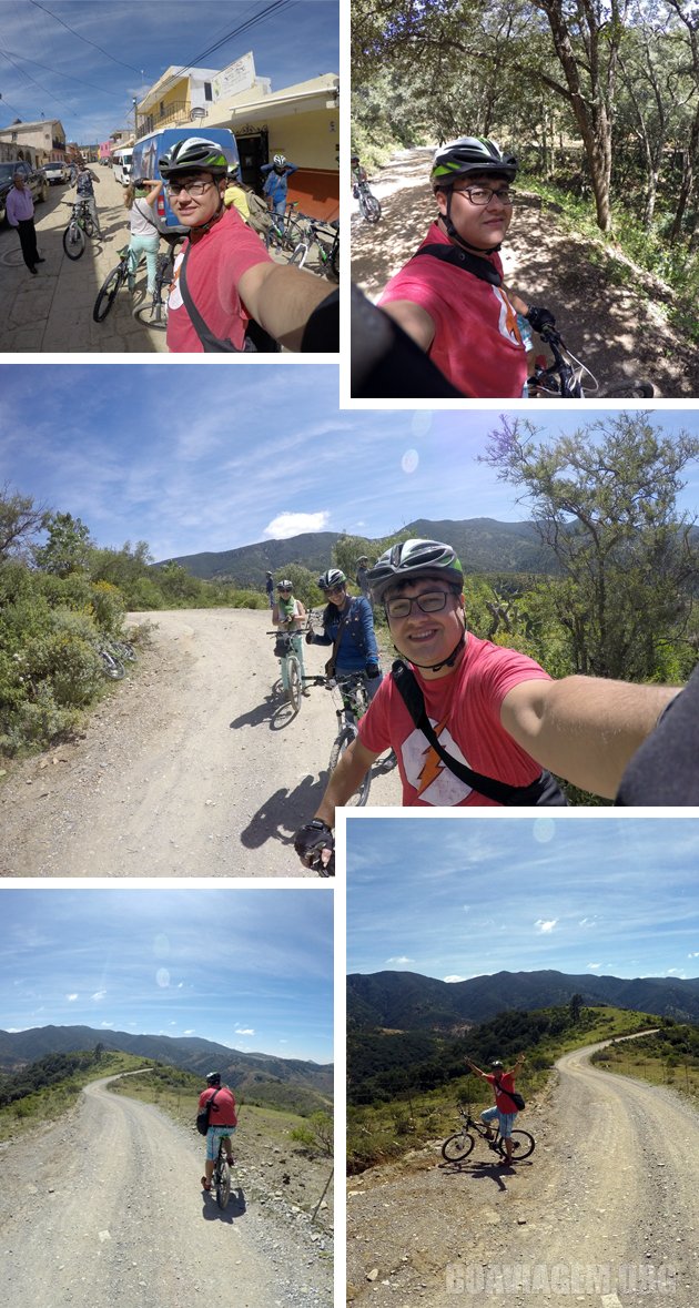 Em uma mountain bike rumo a Guanajuato