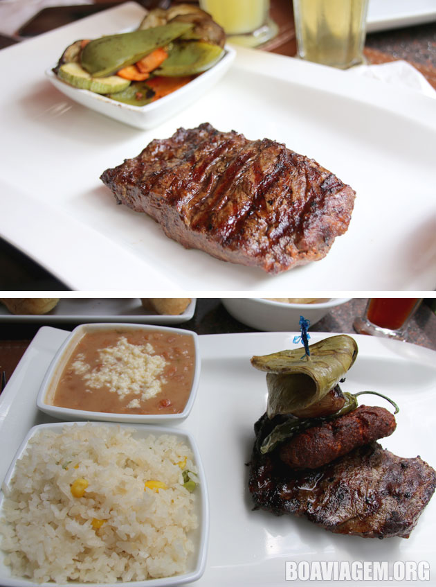 Culinária do México: Churrasco, arroz e feijão :)