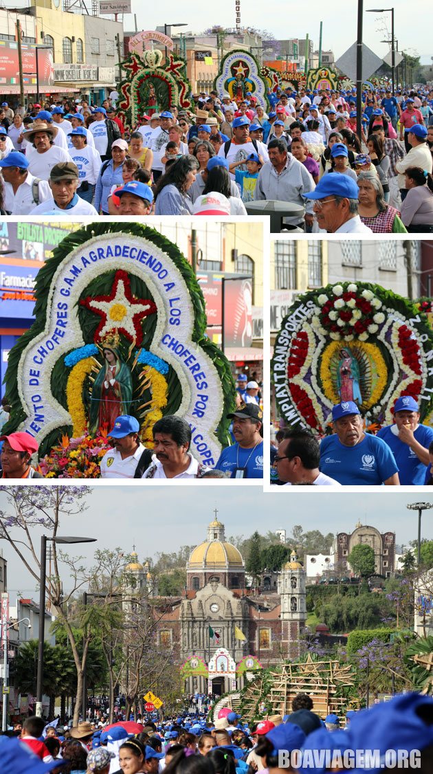 Belíssima manifestação de fé popular na Cidade do México