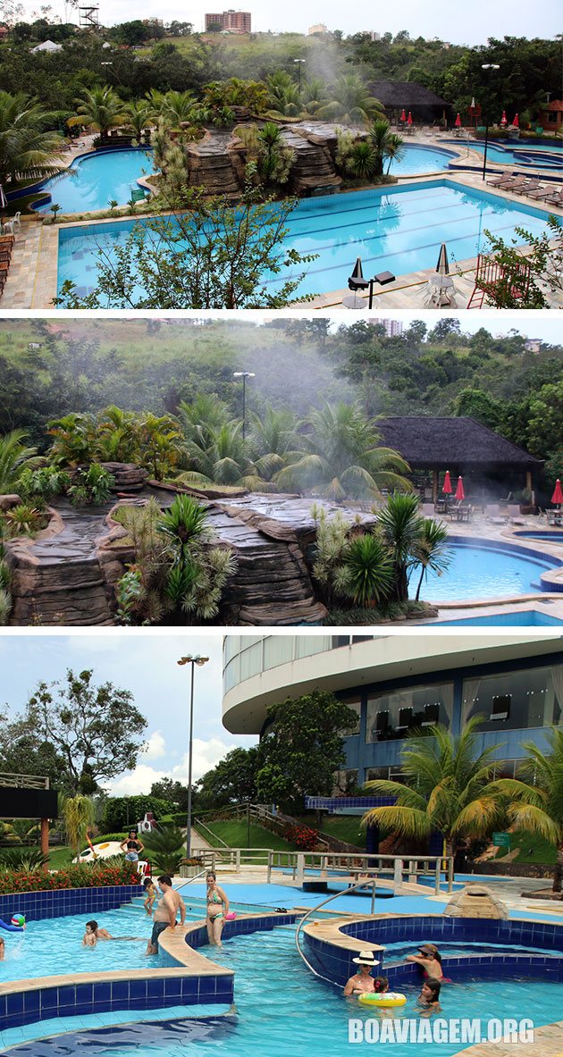 Piscinas do Resort All Inclusive em Caldas Novas