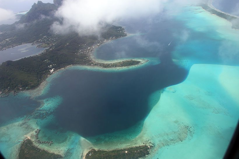 Paisagem sensacional em Bora Bora na Polinésia Francesa