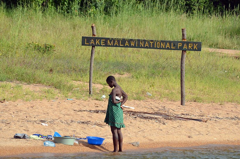 moradores do Lago Malawi