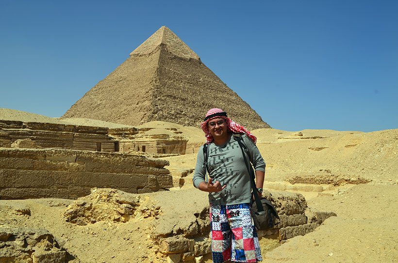 Nas pirâmides do Egito